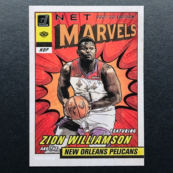 NBA Other - Zion Williamson - 2021-22 Donruss Net Marvels Press Proof White Letters #6